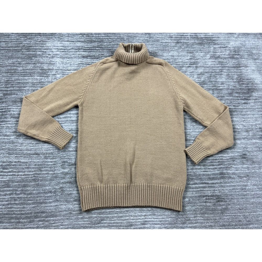 Vintage 1970s Fancy This Sweater‎ Womens Small Beige Long Sleeve Casual